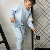 Storm Embossed Crew - Blue