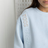 Embossed Crew Blue