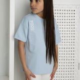 Embossed Tee Blue