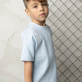 Storm Embossed Tee - Blue
