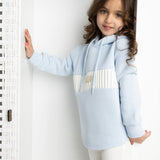 Detailed Hoodie Blue