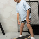 Storm Cracked Soda Printed Tee - Blue