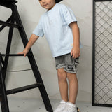 Storm Cracked Soda Printed Tee - Blue