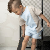 Storm Scoop Multi Tee - Blue/Pebble