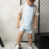Storm Scoop Multi Tee - Blue/Pebble