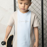 Storm Scoop Multi Tee - Blue/Pebble