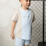 Storm Scoop Multi Tee - Blue/Pebble