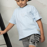 Storm CS Printed Tee & Denim Short - Ash