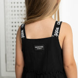 Harper Detail Strap Dress - Black