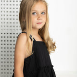 Harper Detail Strap Dress - Black