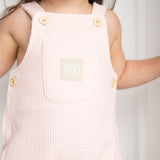 Emma Waffle Overall - Pink