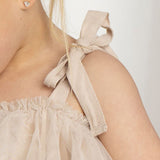 Talia Layered Tulle Dress - Pebble