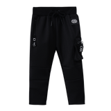 Tate Detailed Pocket Trackpants -  Black.