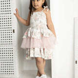Tessa Floral Ribbed Layered Dress