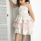 Tessa Floral Ribbed Layered Dress
