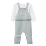 Tessa 2Pc Detailed Overalls - Sage