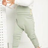Tessa 2Pc Detailed Overalls - Sage