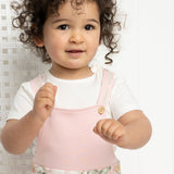 Tessa 2Pce Detailed Overall Set - Pink