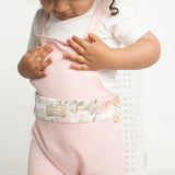 Tessa 2Pce Detailed Overall Set - Pink