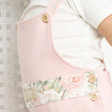 Tessa 2Pce Detailed Overall Set - Pink