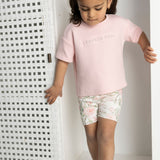Tessa 2Pce Tee & Short Set - Pink/Floral