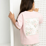 Tessa Panel Back Tee - Pink