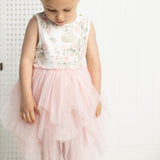 Tessa Floral Ribbed Shredded Tutu