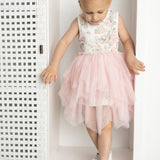 Tessa Floral Ribbed Shredded Tutu