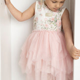 Tessa Floral Ribbed Shredded Tutu