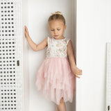 Tessa Floral Ribbed Shredded Tutu