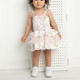 Tessa Floral Ribbed Bodysuit Dress