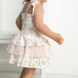 Tessa Floral Ribbed Bodysuit Dress