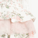 Tessa Floral Ribbed Bodysuit Dress