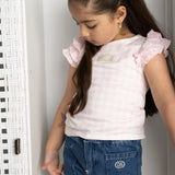 Tilli Check Frill Top