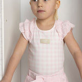 Tilli Check Frill Bodysuit