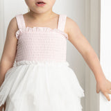 Tilli Pink/White Shredded Tutu