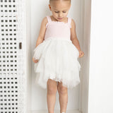 Tilli Pink/White Shredded Tutu