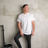 Frank CS Mesh Tee - White - Mens