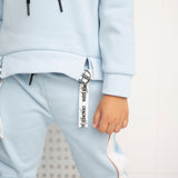 Vienna Detailed Strap Hoodie - Powder Blue