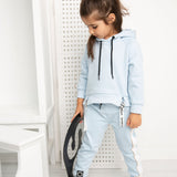 Vienna Detailed Strap Hoodie - Powder Blue