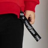 Vienna Detailed Strap Hoodie - Red