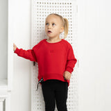 Vienna Detailed Strap Hoodie - Red