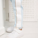 Vienna Detailed Trackpants - Powder Blue