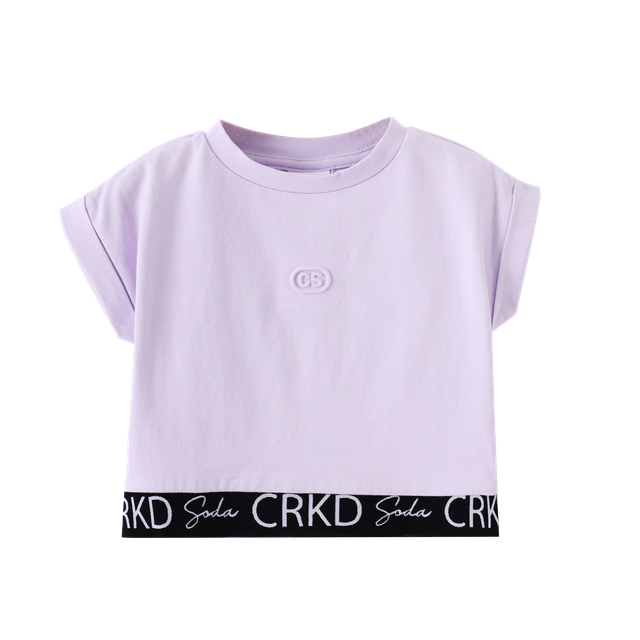 Violeta CS Casual Tee - Lilac-T-Shirts-Cracked Soda