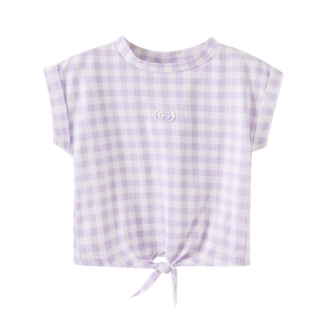 Violeta CS Tie Tee - Lilac-T-Shirts-Cracked Soda