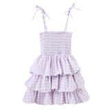 Violeta Ruched Bubble Dress - Lilac