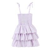 Violeta Ruched Bubble Dress - Lilac