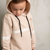 Axel Detailed Hoodie - Beige