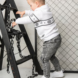 Alfie L/Sleeve Waffle Polo - White