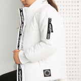 Charlie Detailed Puffer Jacket - White